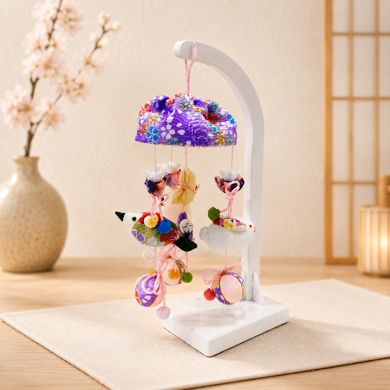 吊るし雛かざり花桃 吊るし雛かざり花桃