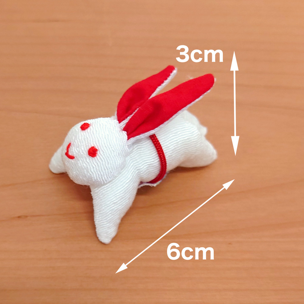 ちりめん細工　ウサギ